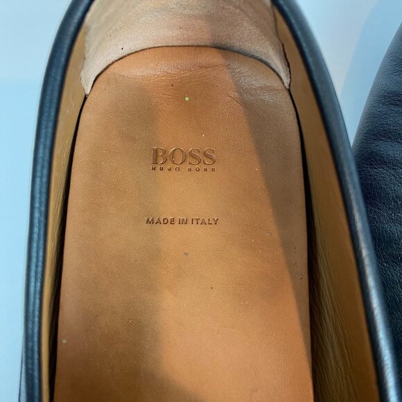 Hugo Boss Black Moccasins Driver  Loafers Soft Leather Sz 10 Like NEW main image 12